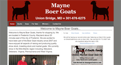 Desktop Screenshot of maynesboergoats.com